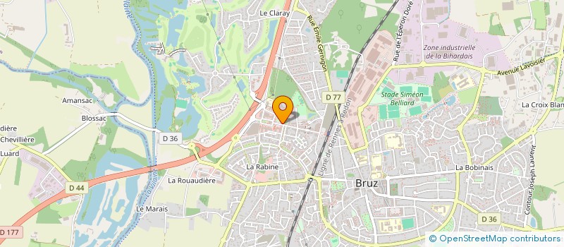 localisation de l'entreprise LE JARDIN DES LUTINS à BRUZ