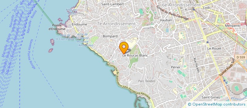 localisation de l'entreprise LE JARDIN DES MATIERES - APPLICATION ARTISANALE SUR-MESURE à MARSEILLE 7