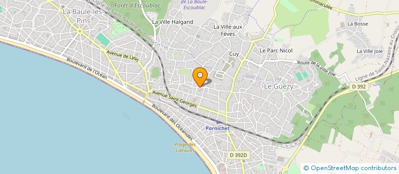 localisation de l'entreprise LE JARDIN DES MAUX'PASSANTS à LA BAULE-ESCOUBLAC