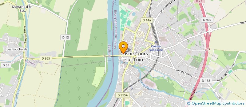 localisation de l'entreprise LE JARDIN DES MERLETTES à COSNE-COURS-SUR-LOIRE