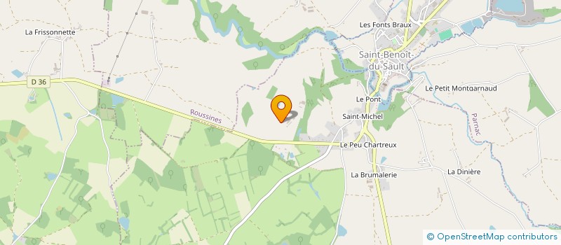 localisation de l'entreprise LE JARDIN DES MERVEILLES à SAINT-BENOIT-DU-SAULT