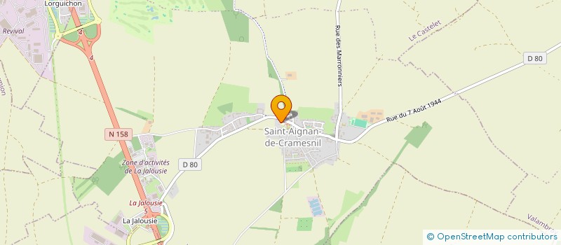 localisation de l'entreprise LE JARDIN DES MILLE ET UNE PLANTES  LE CASTELET