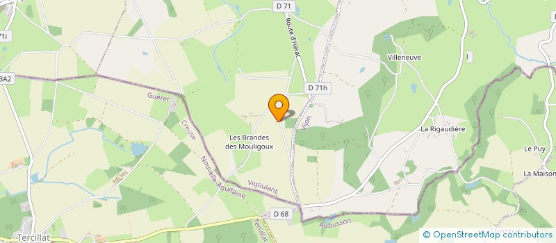 localisation de l'entreprise LE JARDIN DES MOULIGOUX à VIGOULANT