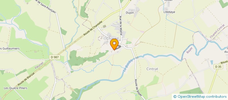 localisation de l'entreprise LE JARDIN DES MULTITUDES  CHAREIL-CINTRAT