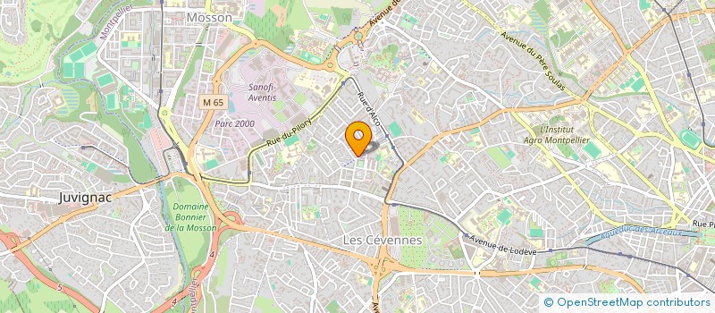 localisation de l'entreprise LE JARDIN DES OLIVES à MONTPELLIER