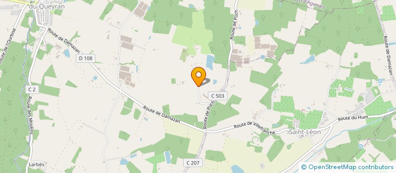 localisation de l'entreprise LE JARDIN DES OLIVIERS  VILLEFRANCHE-DU-QUEYRAN