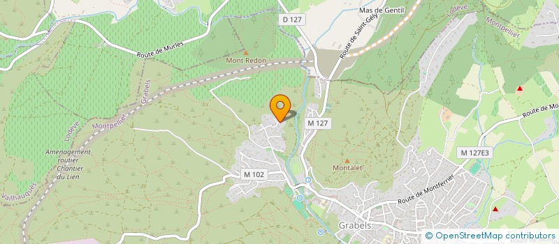 localisation de l'entreprise LE JARDIN DES OLIVIERS  GRABELS