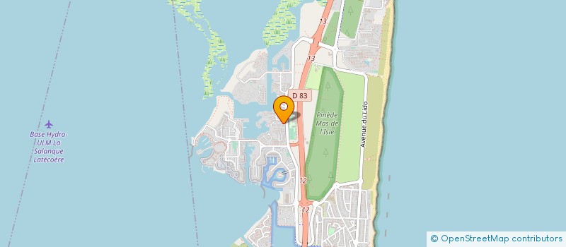 localisation de l'entreprise LE JARDIN DES OLIVIERS  LE BARCARES