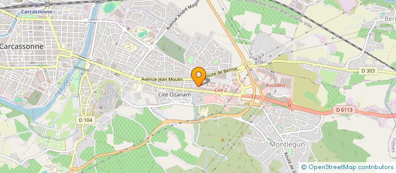 localisation de l'entreprise LE JARDIN DES OLIVIERS 8565  CARCASSONNE