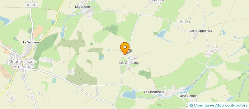 localisation de l'entreprise LE JARDIN DES ORMEAUX  ARGENTONNAY