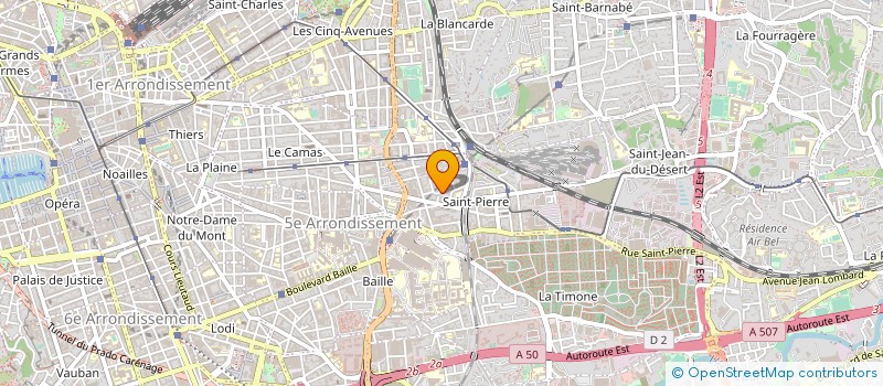 localisation de l'entreprise LE JARDIN DES P'TITS MARSEILLAIS à MARSEILLE