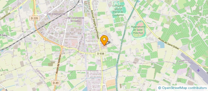 localisation de l'entreprise LE JARDIN DES PAPES  CARPENTRAS