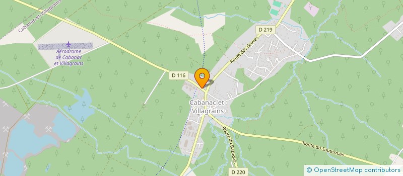 localisation de l'entreprise LE JARDIN DES PETITES ABEILLES  CABANAC-ET-VILLAGRAINS