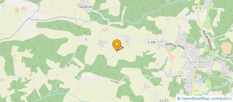 localisation de l'entreprise LE JARDIN DES PEUPLIERS  SAINT-MARTIN-DE-HINX