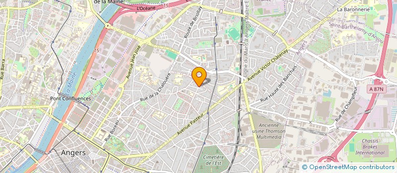 localisation de l'entreprise LE JARDIN DES PLANCHES à ANGERS