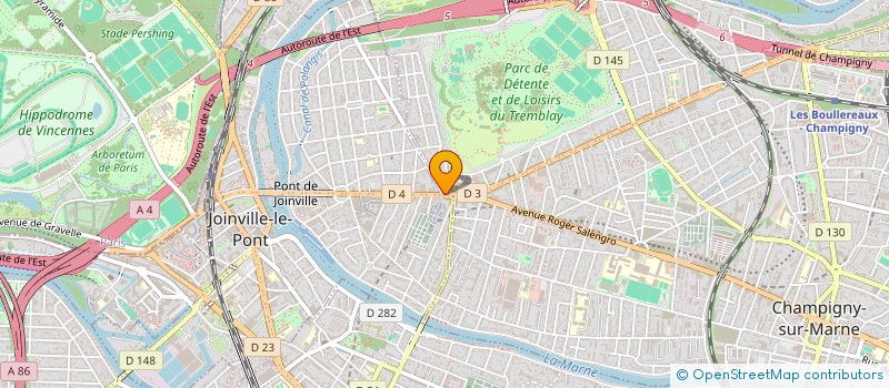 localisation de l'entreprise LE JARDIN DES PLANTES à CHAMPIGNY-SUR-MARNE