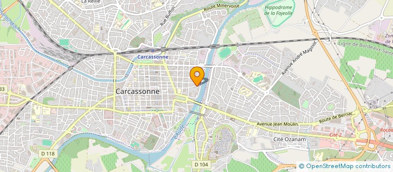 localisation de l'entreprise LE JARDIN DES POETES SARL (JDP SARL)  CARCASSONNE