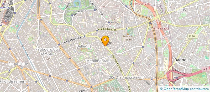 localisation de l'entreprise LE JARDIN DES PYRENEES à PARIS