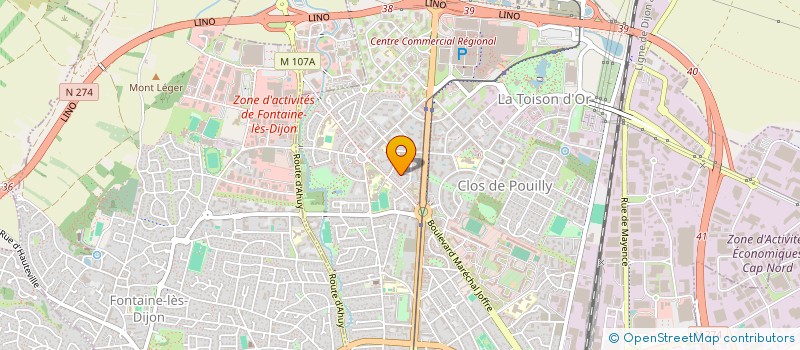localisation de l'entreprise LE JARDIN DES RIVES à DIJON