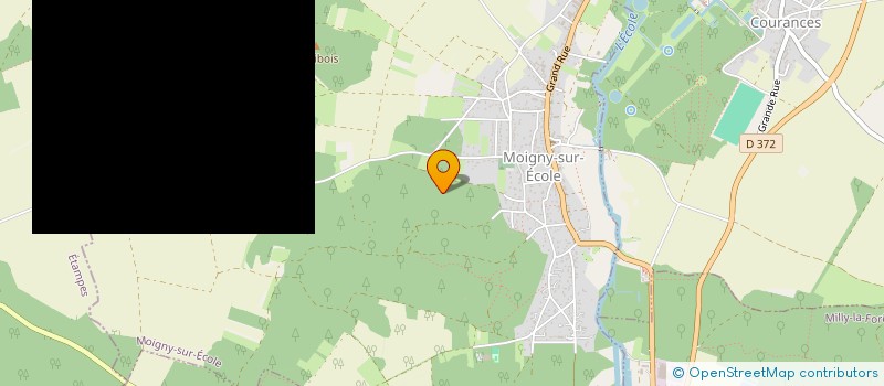 localisation de l'entreprise LE JARDIN DES ROCHES à MOIGNY-SUR-ECOLE