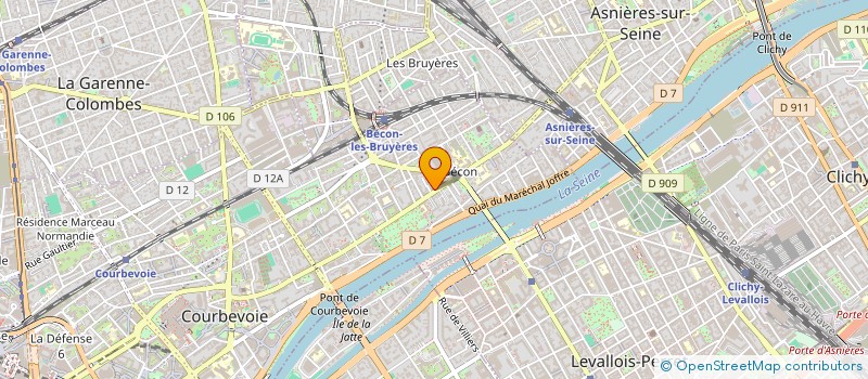 localisation de l'entreprise LE JARDIN DES ROOS à COURBEVOIE
