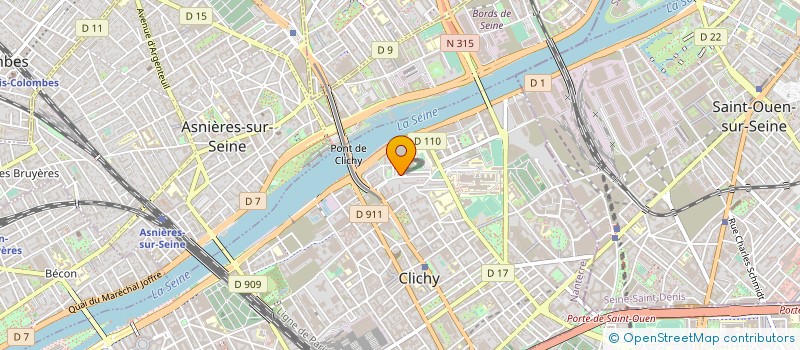 localisation de l'entreprise LE JARDIN DES ROSES à CLICHY