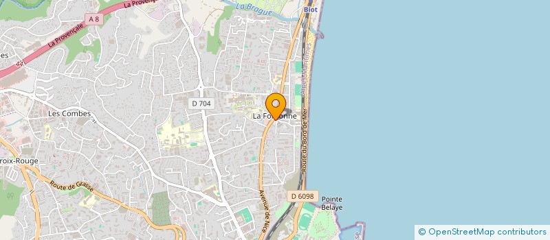 localisation de l'entreprise LE JARDIN DES ROSES  ANTIBES