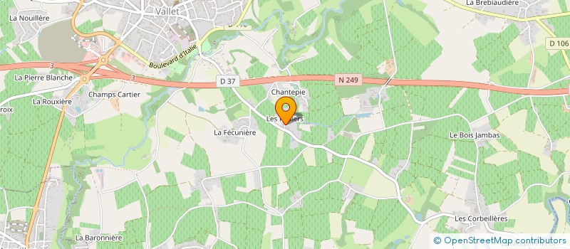 localisation de l'entreprise LE JARDIN DES ROSIERS  VALLET