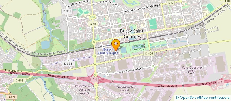 localisation de l'entreprise LE JARDIN DES SAVOIRS DE BUSSY  BUSSY-SAINT-GEORGES