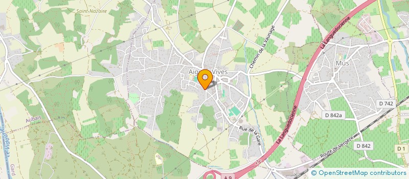 localisation de l'entreprise LE JARDIN DES SENS  AIGUES-VIVES