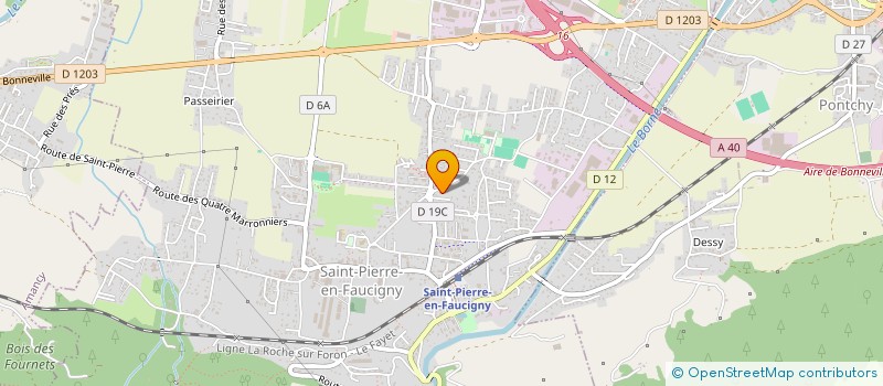 localisation de l'entreprise LE JARDIN DES SOINS DU FAUCIGNY à SAINT-PIERRE-EN-FAUCIGNY
