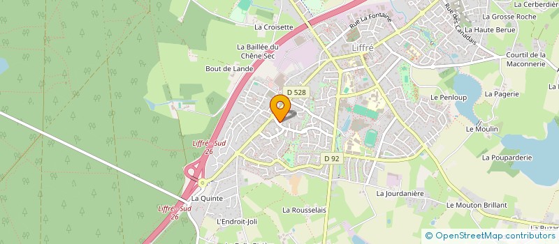 localisation de l'entreprise LE JARDIN DES TEMPLIERS  LIFFRE