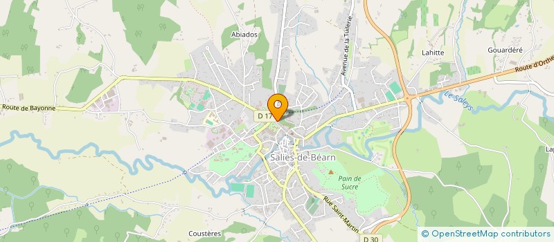 localisation de l'entreprise LE JARDIN DES THERMES  SALIES-DE-BEARN