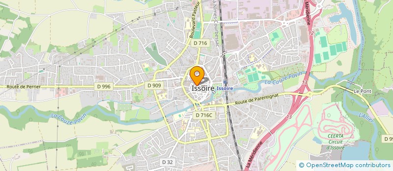 localisation de l'entreprise LE JARDIN DES THES  ISSOIRE