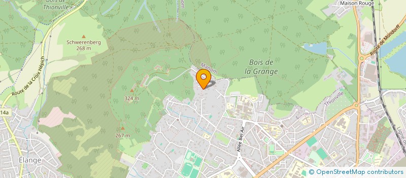 localisation de l'entreprise LE JARDIN DES TRACES à THIONVILLE
