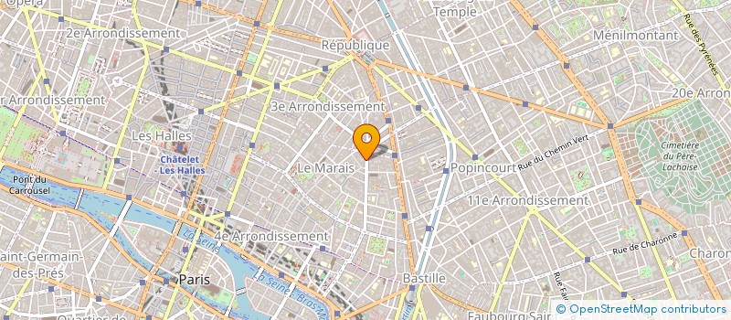 localisation de l'entreprise LE JARDIN DES VIGNES à PARIS