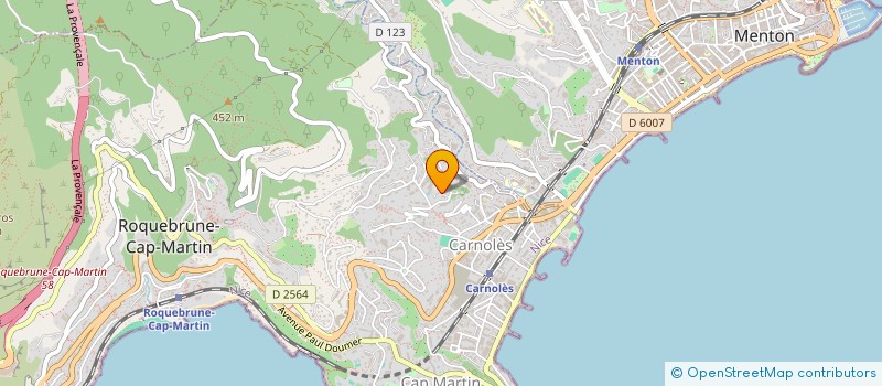 localisation de l'entreprise LE JARDIN DES VOSGES à ROQUEBRUNE-CAP-MARTIN