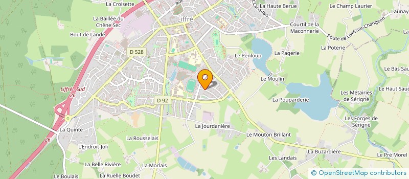 localisation de l'entreprise LE JARDIN DU BONHEUR 353  LIFFRE