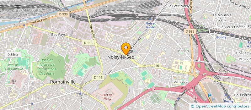 localisation de l'entreprise LE JARDIN DU BONHEUR à NOISY-LE-SEC