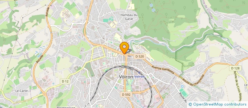 localisation de l'entreprise LE JARDIN DU BOURG  VOIRON