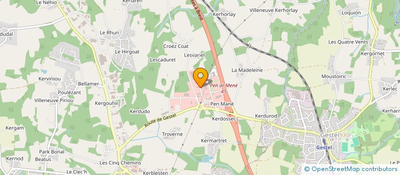 localisation de l'entreprise LE JARDIN DU FRUIT  GUIDEL