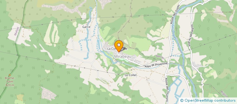 localisation de l'entreprise LE JARDIN DU GAMIN AIGLUN  AIGLUN