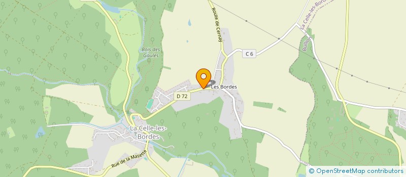 localisation de l'entreprise LE JARDIN DU LINGE  LA CELLE-LES-BORDES