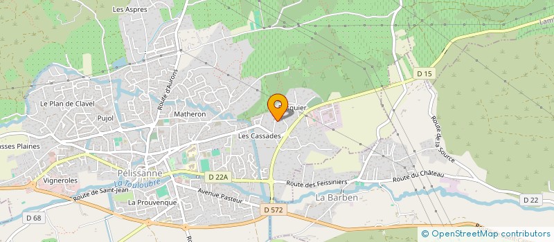 localisation de l'entreprise LE JARDIN DU PESQUIER  PELISSANNE