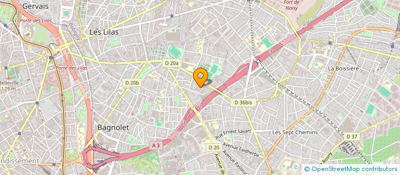 localisation de l'entreprise LE JARDIN DU PLATEAU à BAGNOLET