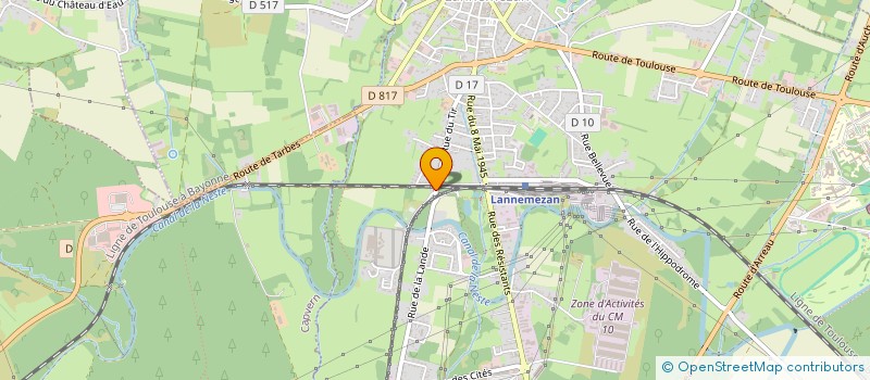 localisation de l'entreprise LE JARDIN DU PLATEAU  LANNEMEZAN