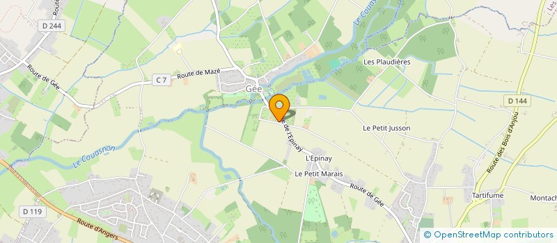 localisation de l'entreprise LE JARDIN DU PRESBY'TERRE  BRISSAC LOIRE AUBANCE