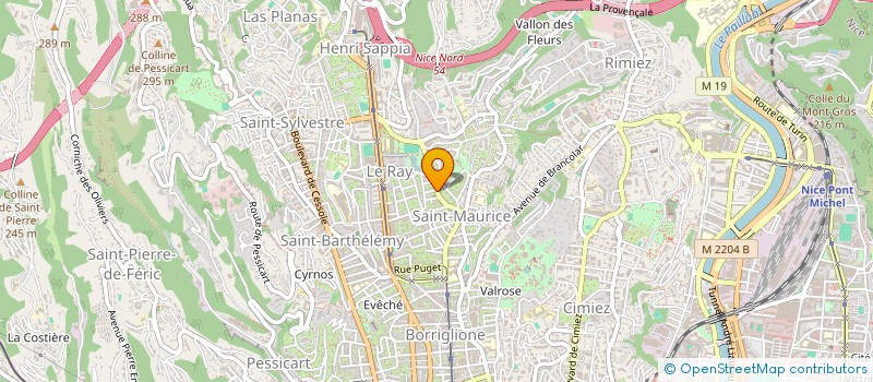 localisation de l'entreprise LE JARDIN DU RAY à NICE