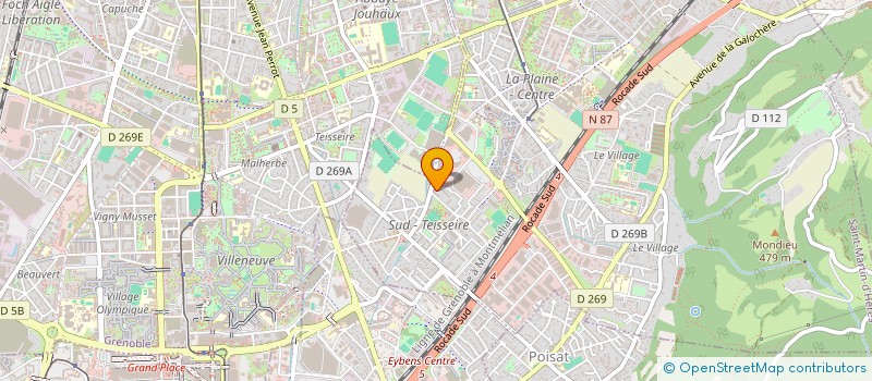 localisation de l'entreprise LE JARDIN ENCHANTE  SAINT-MARTIN-D'HERES