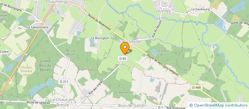 localisation de l'entreprise LE JARDIN ETHNOBOTANIQUE  FRANCHEVILLE